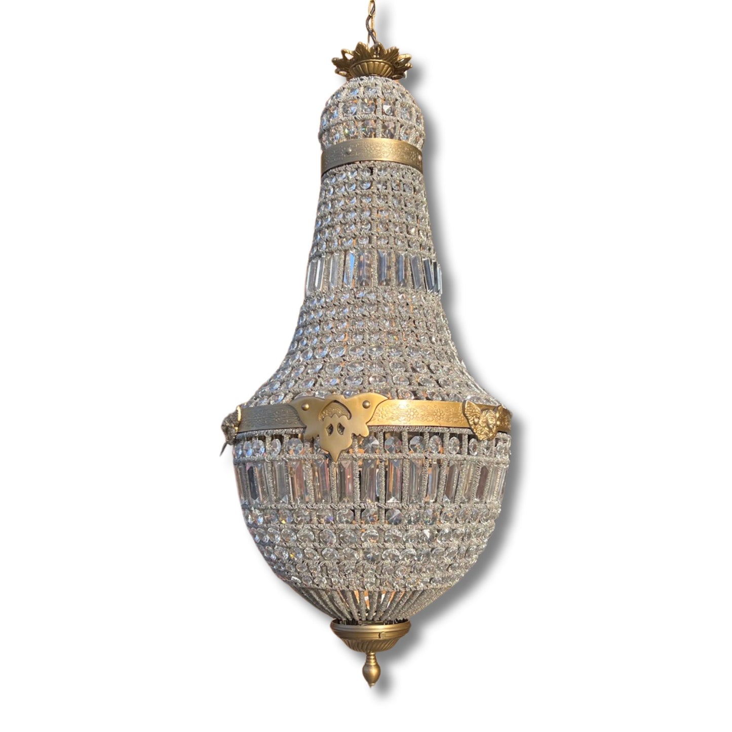 XL French Empire Crystal Chandelier 40”