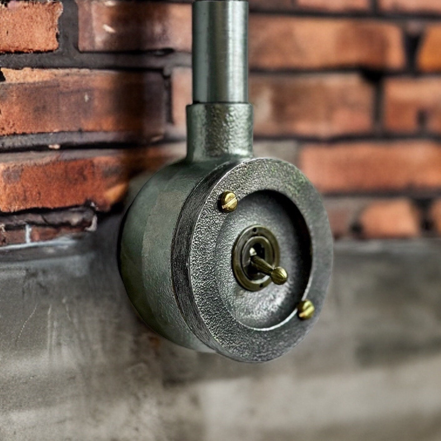 Single Gang Solid Cast Conduit Metal Conduit Light Switch Industrial 2 Way - BS EN Approved Vintage Crabtree