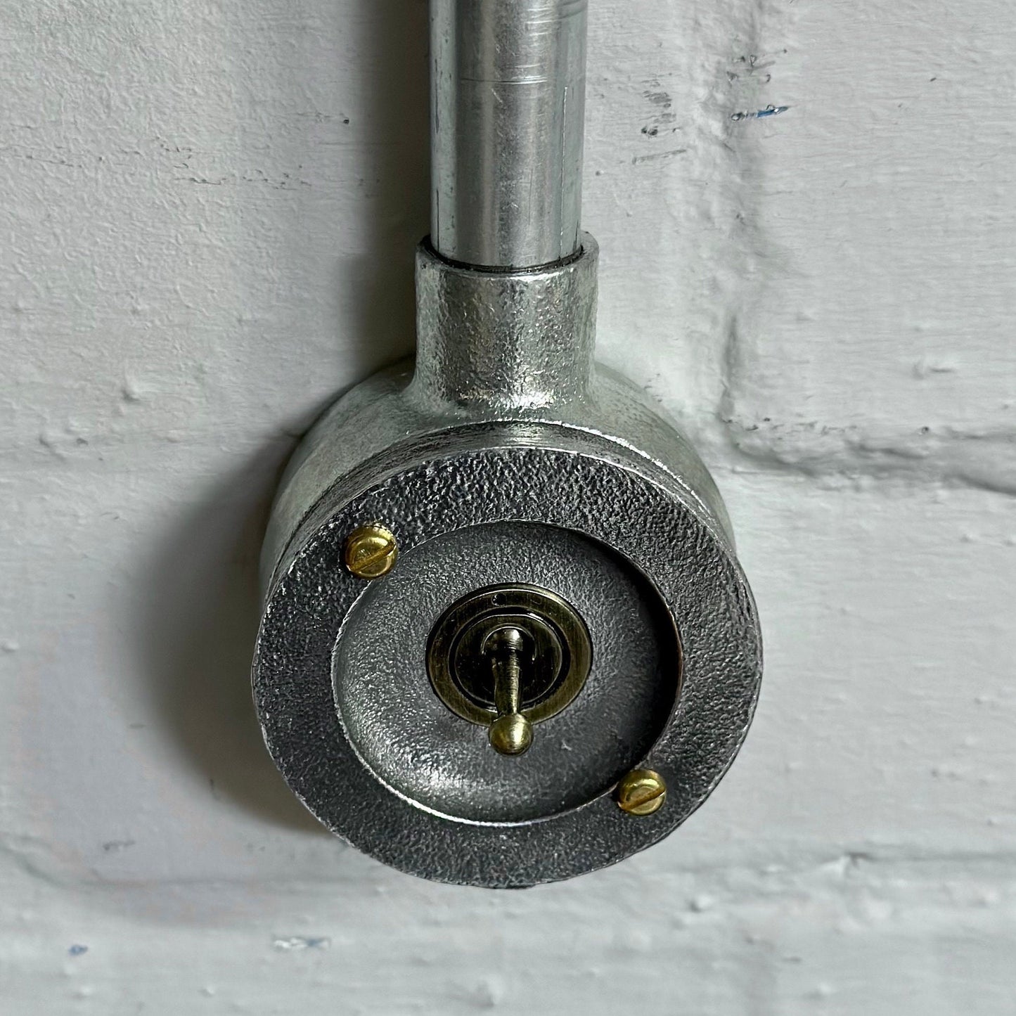 Single Gang Solid Cast Conduit Metal Conduit Light Switch Industrial 2 Way - BS EN Approved Vintage Crabtree
