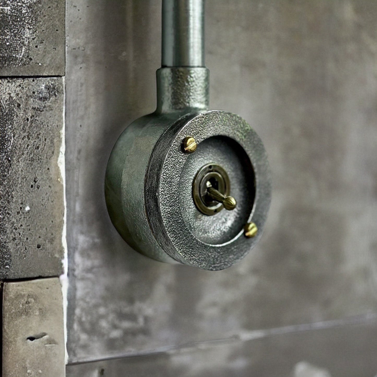 Single Gang Solid Cast Conduit Metal Conduit Light Switch Industrial 2 Way - BS EN Approved Vintage Crabtree