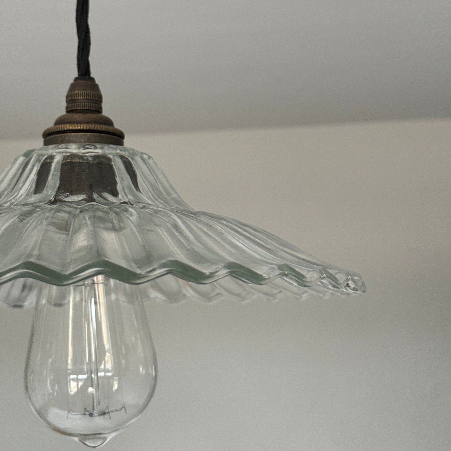 Lenwade ~ Prismatic Glass Shade Light Pendant Set
