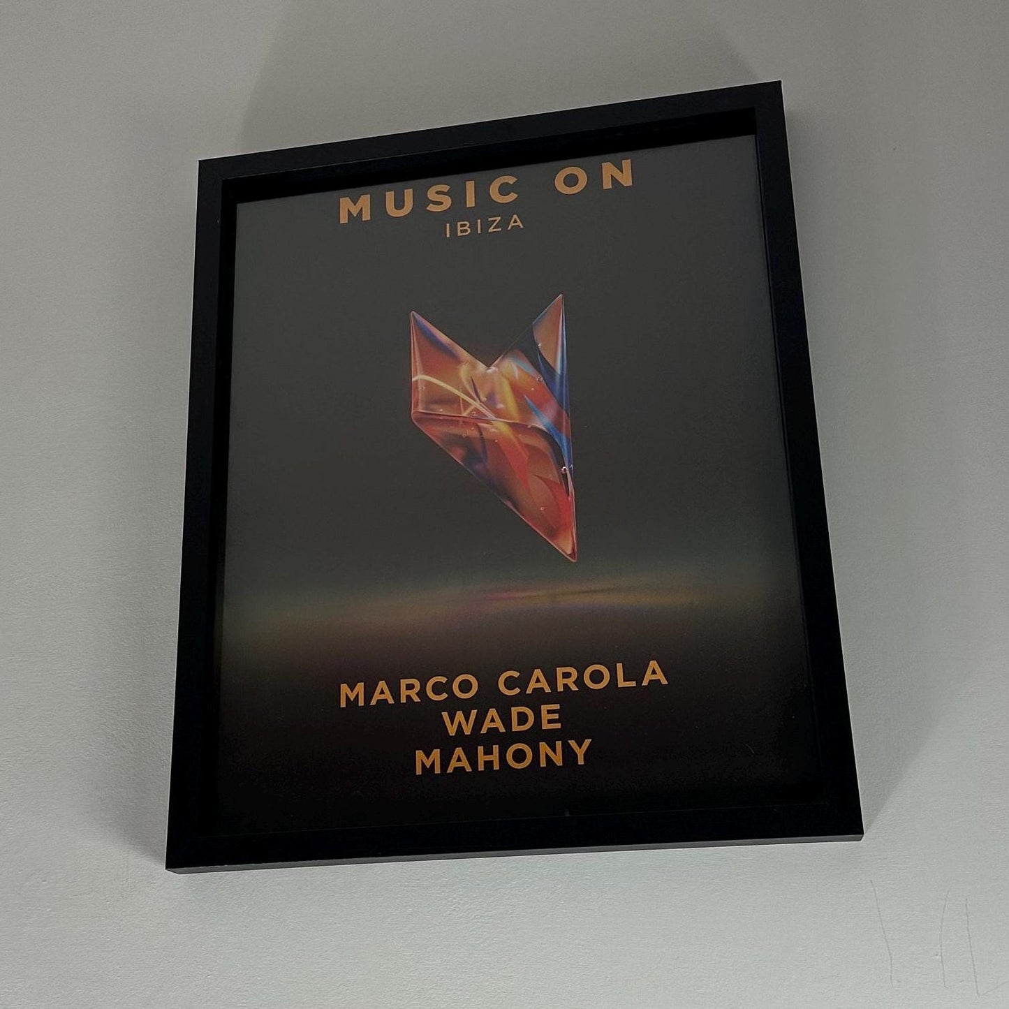 Music On ~ Marco Carola Genuine Official Pacha Ibiza Framed Dj Artwork Travel Poster | A3 Luxury Black Frame