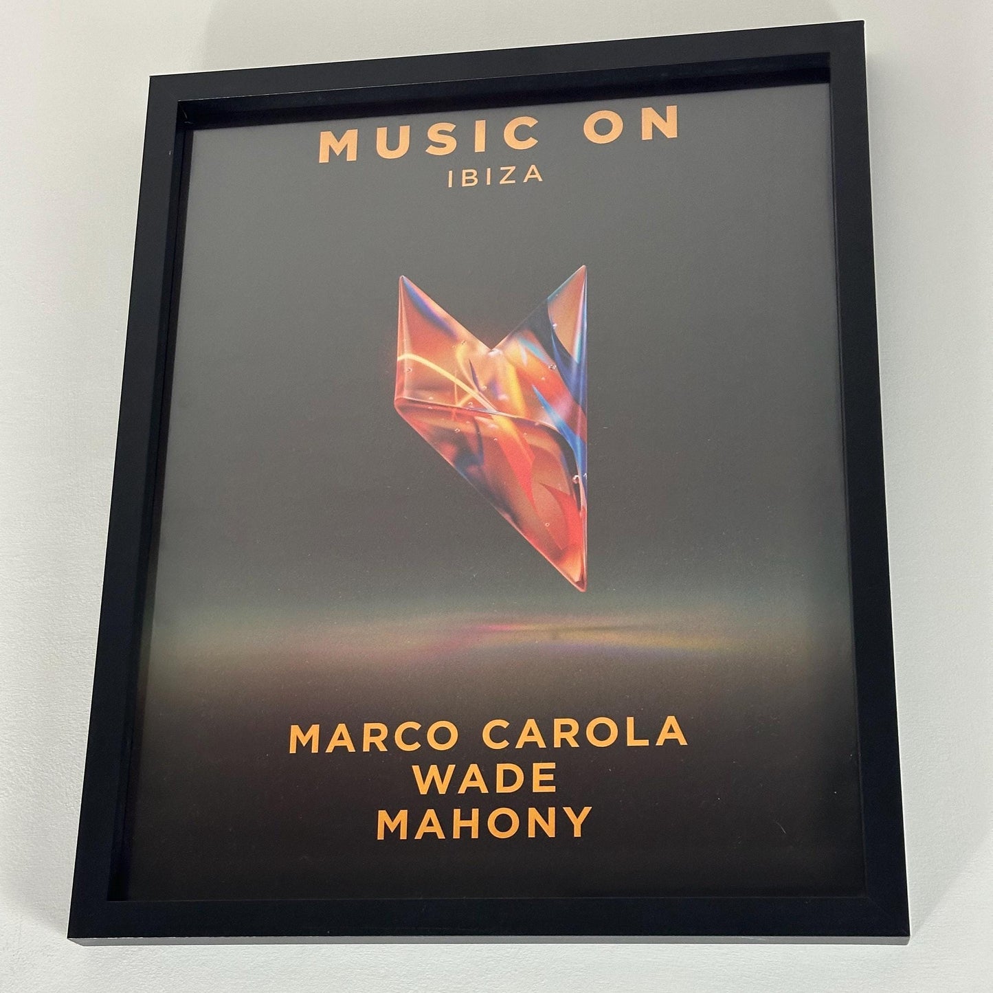 Music On ~ Marco Carola Genuine Official Pacha Ibiza Framed Dj Artwork Travel Poster | A3 Luxury Black Frame