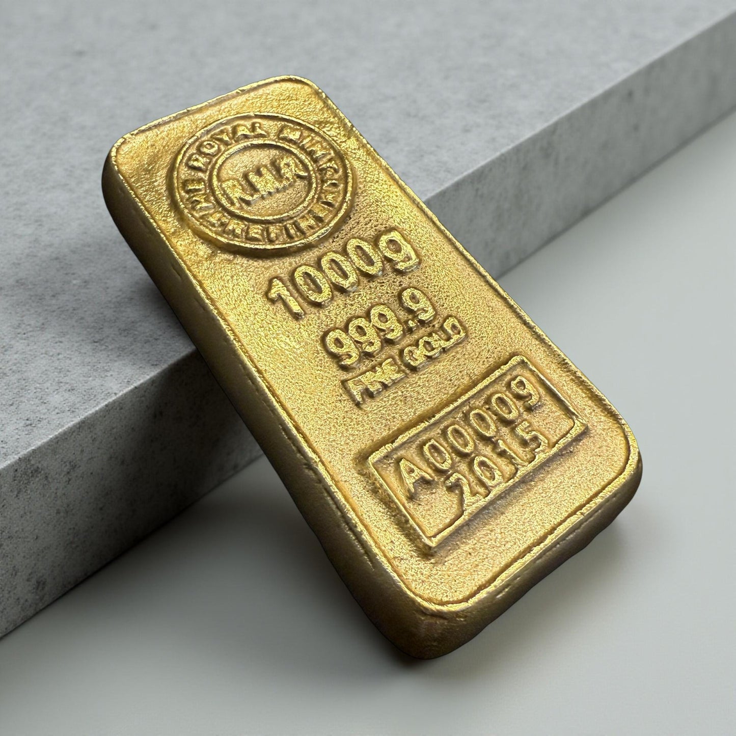 Cast Iron Gold Bar Bullion Paper Weight Door Stop