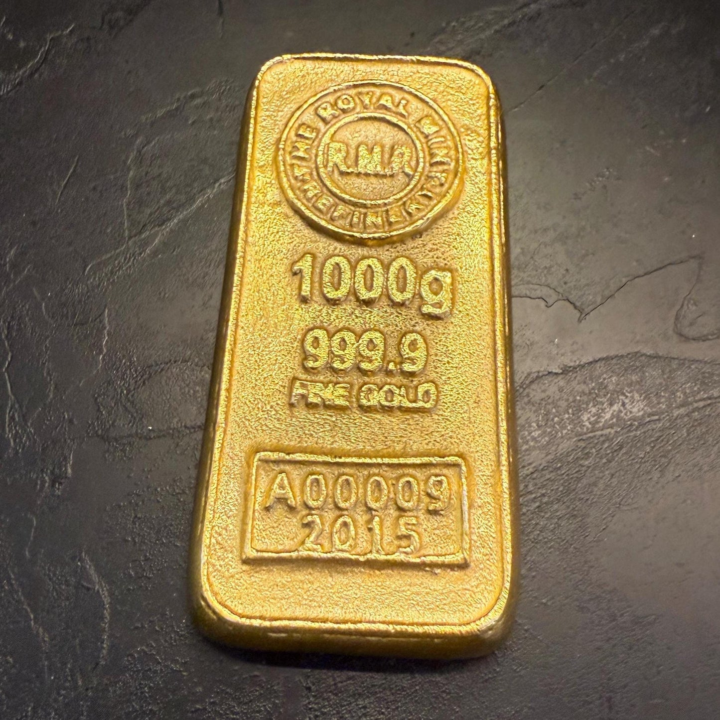 Cast Iron Gold Bar Bullion Paper Weight Door Stop