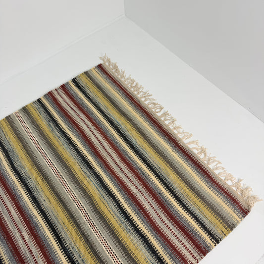 Hand Knotted Reversible Flat Weave Pure Wool Colourful Kilim Woollen Rug 3ft x 5ft