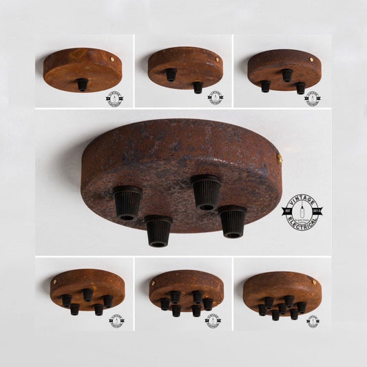 Rusted Ceiling Rose Single Or Seven Outlet