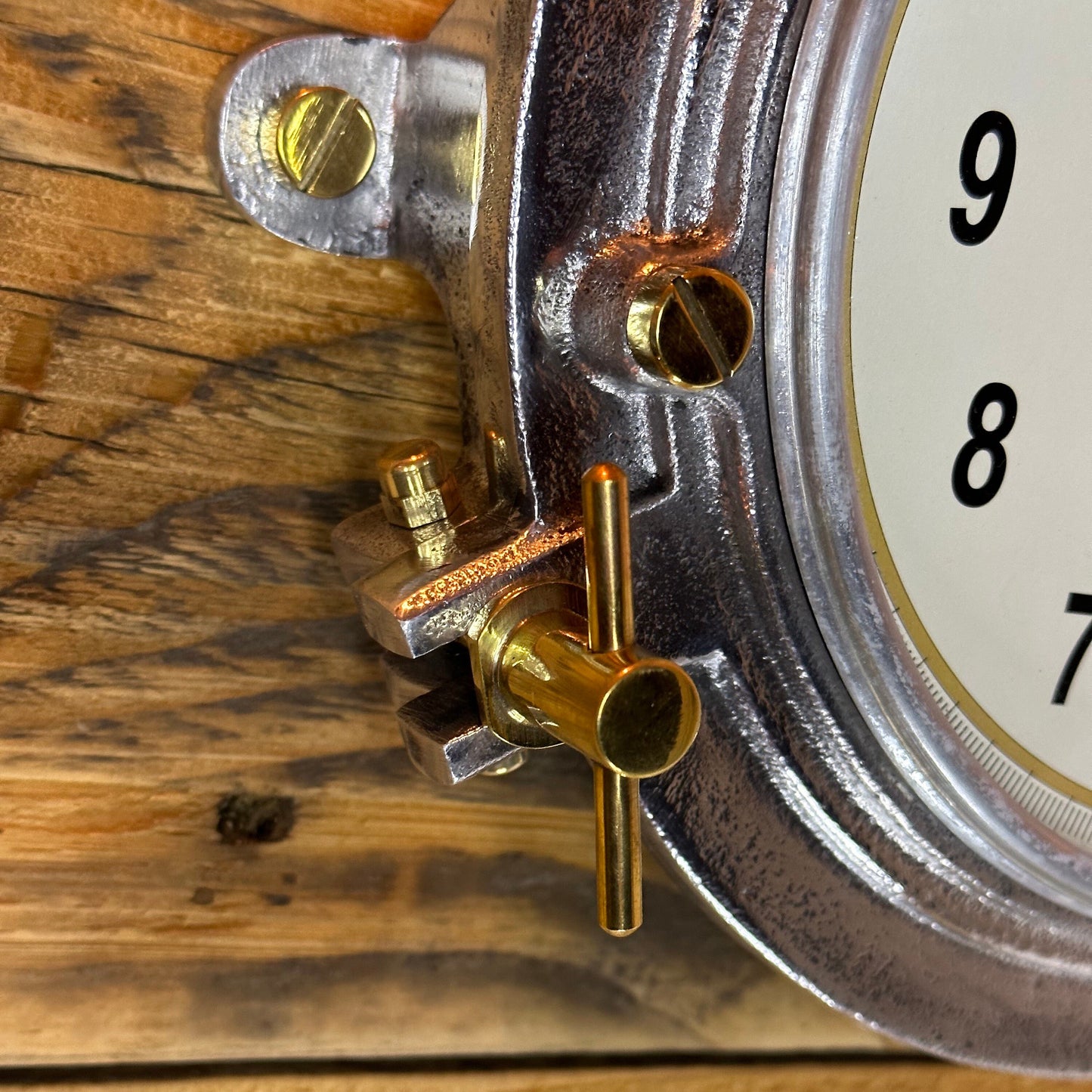 Maxlume ~ Engine Room Solid Cast Ships Clock Nautical Industrial US Navy Deck Yacht Master