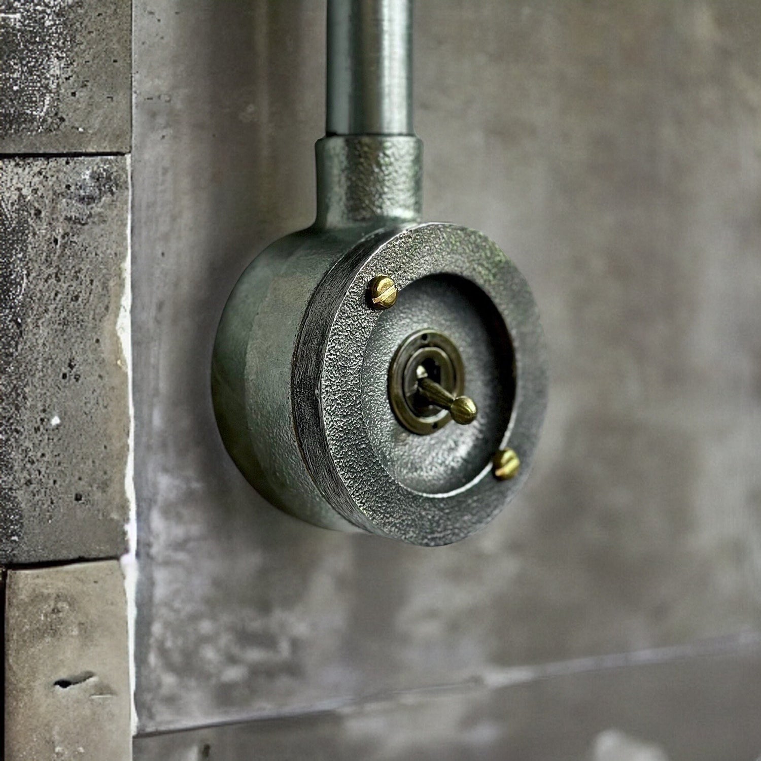 Single Gang Solid Cast Conduit Metal Conduit Light Switch Industrial 2 Way - BS EN Approved Vintage Crabtree