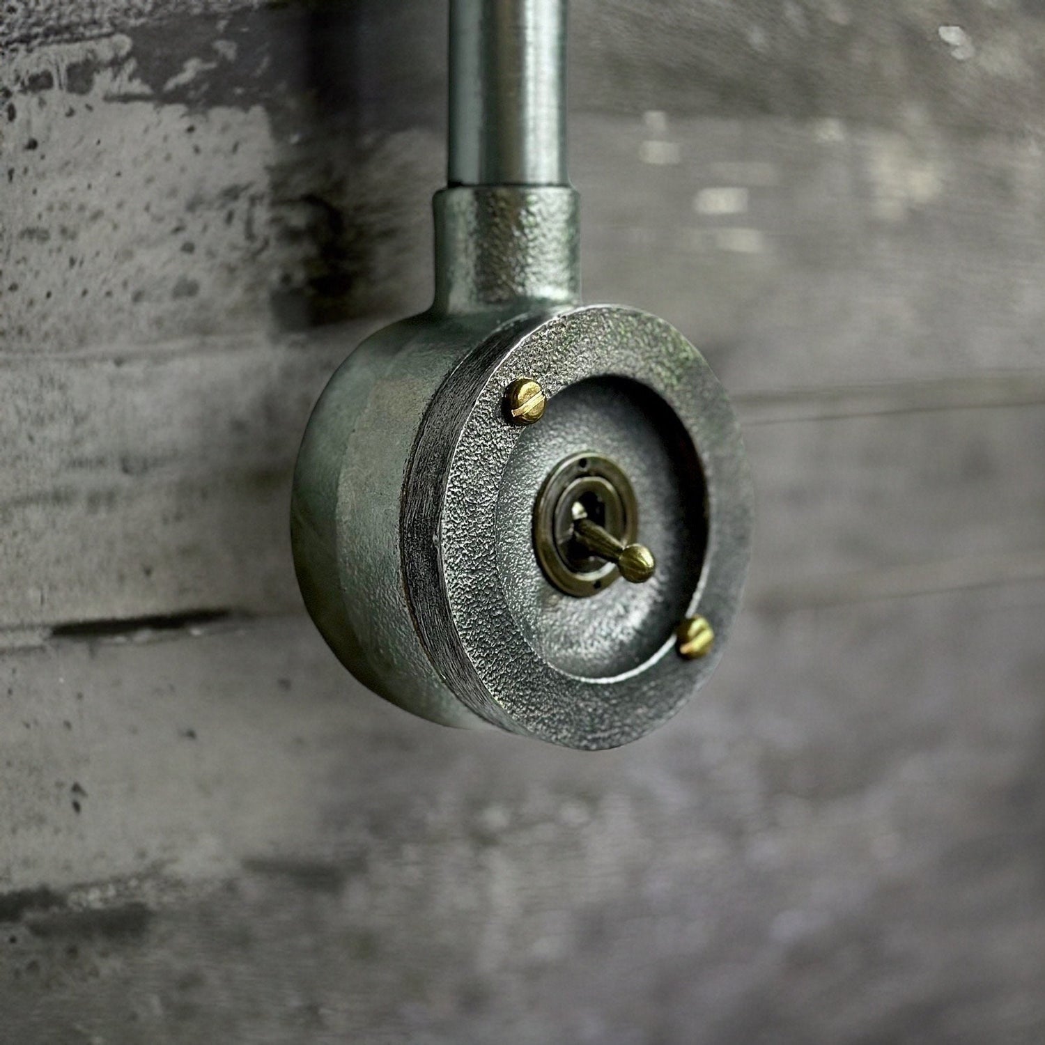 Single Gang Solid Cast Conduit Metal Conduit Light Switch Industrial 2 Way - BS EN Approved Vintage Crabtree