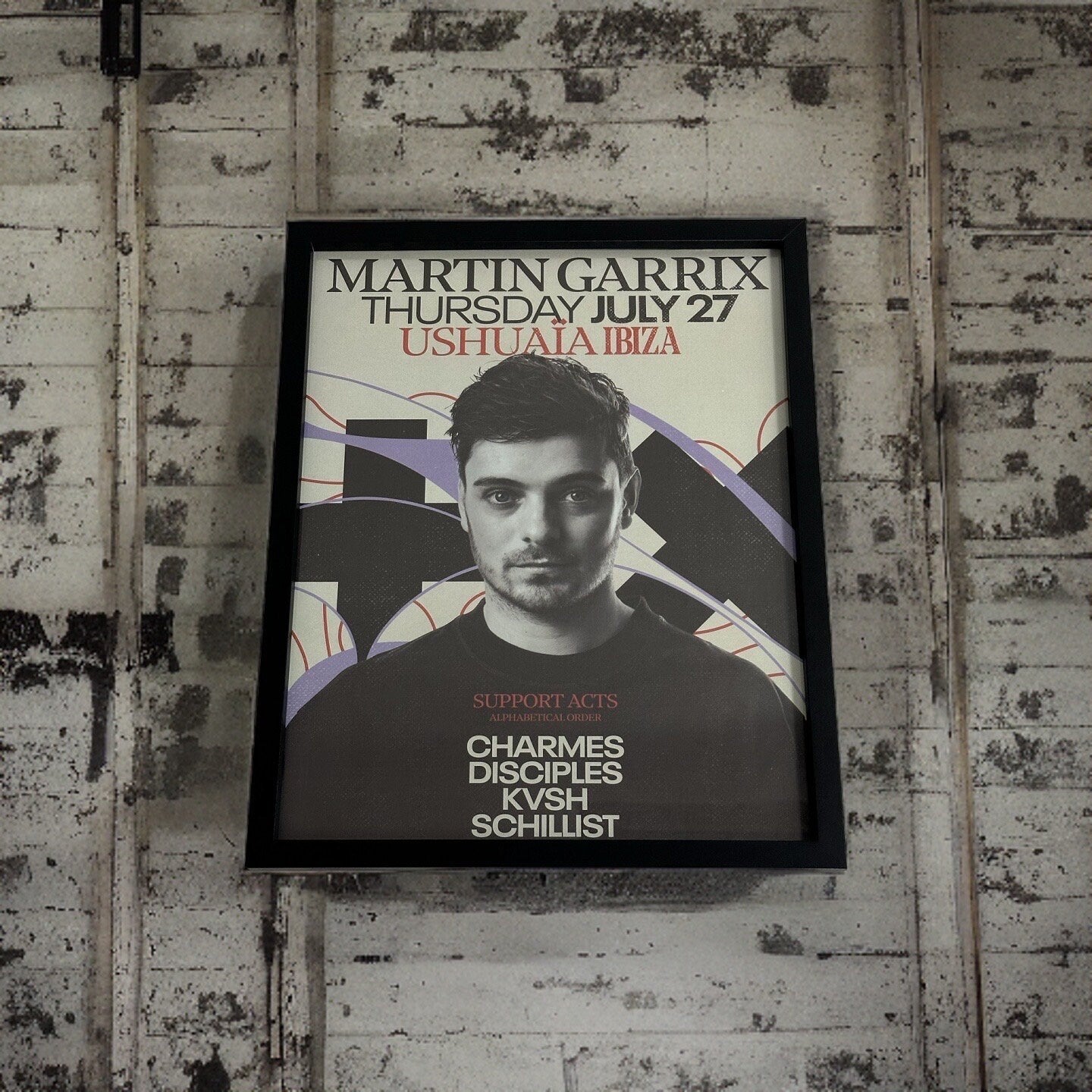 Martin Garrix ~ Ushuaia Ibiza Framed Dj Artwork | Luxury Black Frame