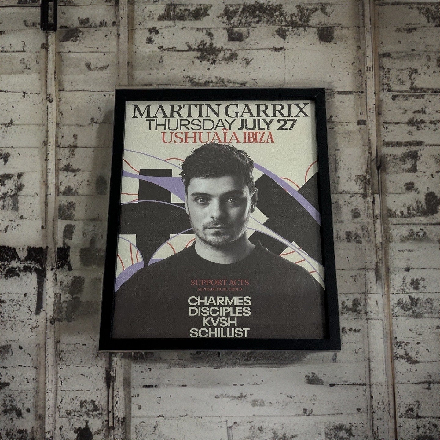 Martin Garrix ~ Ushuaia Ibiza Framed Dj Artwork | Luxury Black Frame