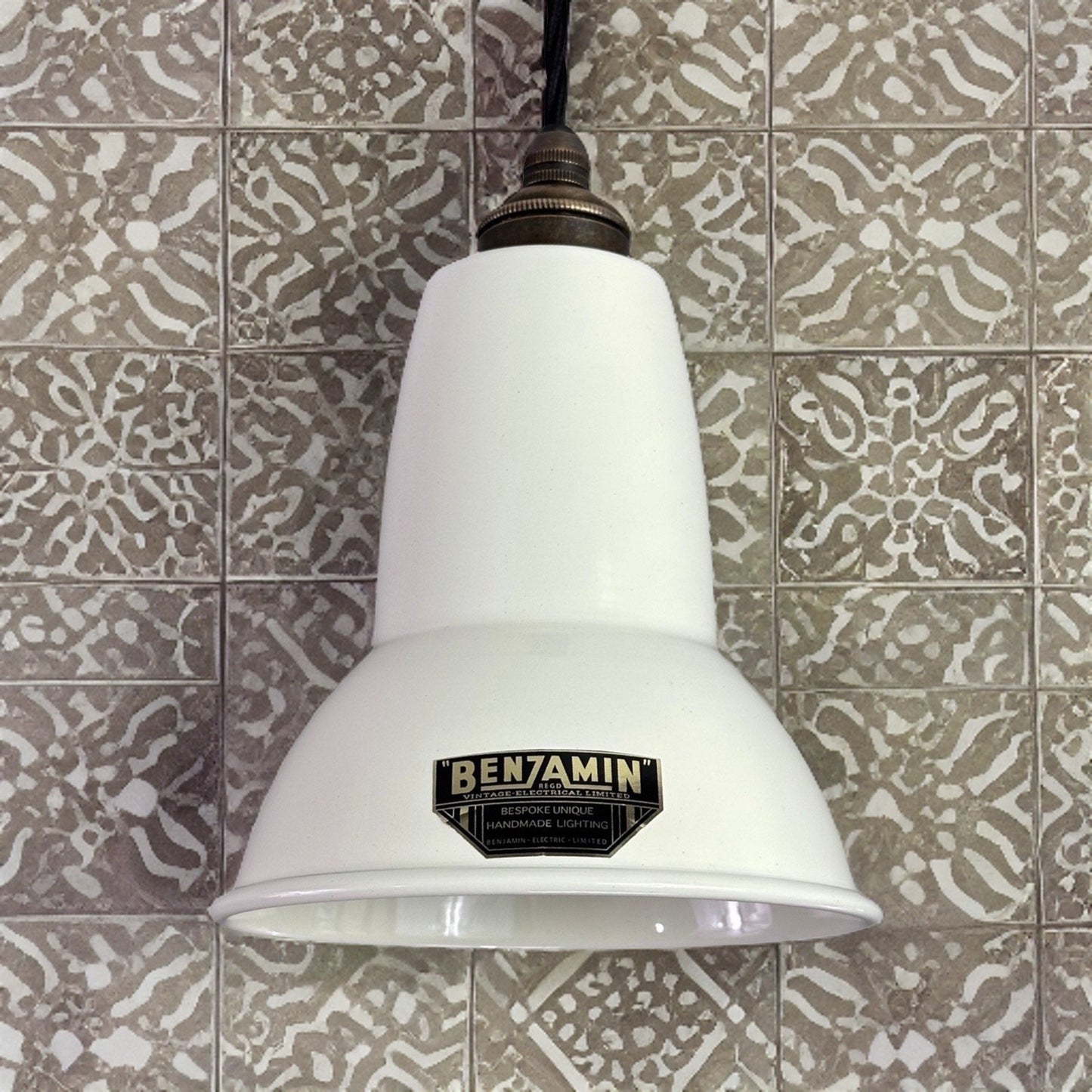 Alby ~ Linen White Shade Pendant Set Light | Ceiling Dining Room | Kitchen Table | Vintage Edison Filament Bulb | 6 Inch