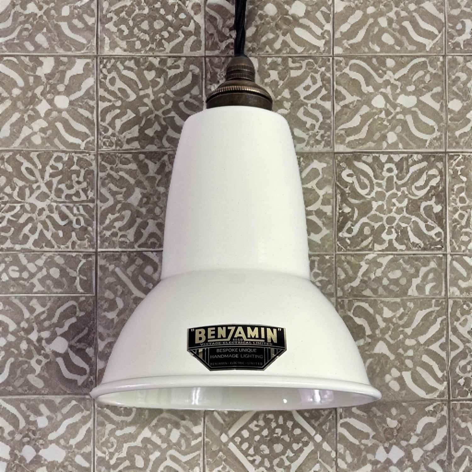 Alby ~ Linen White Shade Pendant Set Light | Ceiling Dining Room | Kitchen Table | Vintage Edison Filament Bulb | 6 Inch