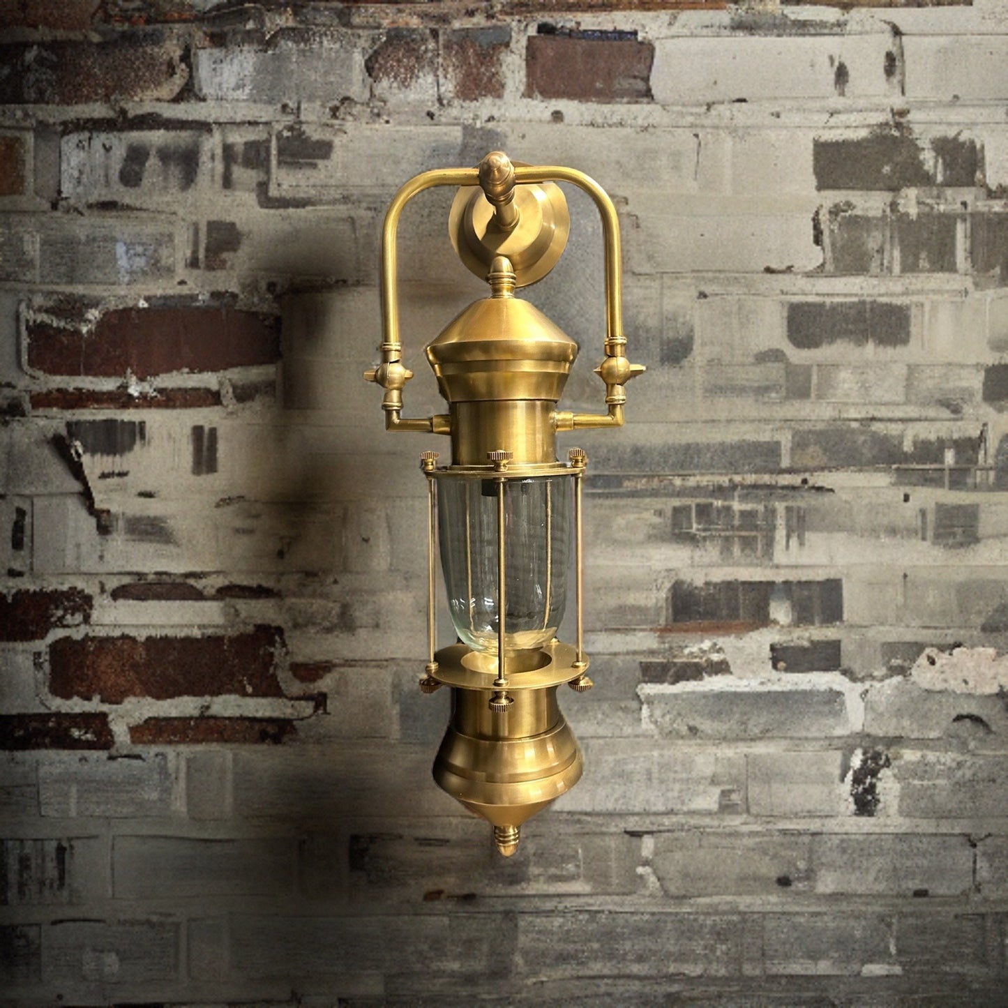 Bacton ~ Bulkhead Outdoor & Bathroom Sconce Wall Light Solid Brass | 24 Inch