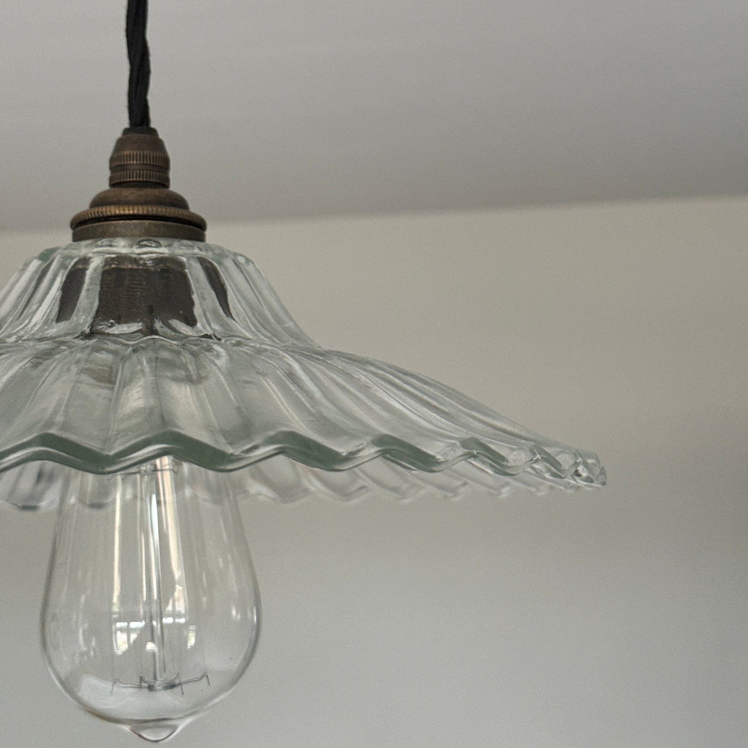 Lenwade ~ Prismatic Glass Shade Light Pendant Set