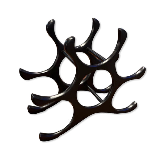 6 Bottle Wine Rack Holder Solid Cast | Wine | Champagne Storage by Maxlume