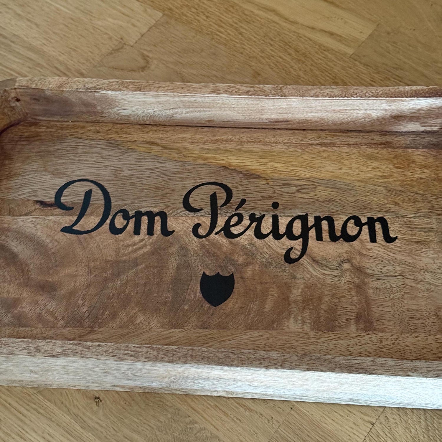 Wooden Serving Trays Dom Pérignon Champagne Butlers Crates Storage Boxes Natural Finish