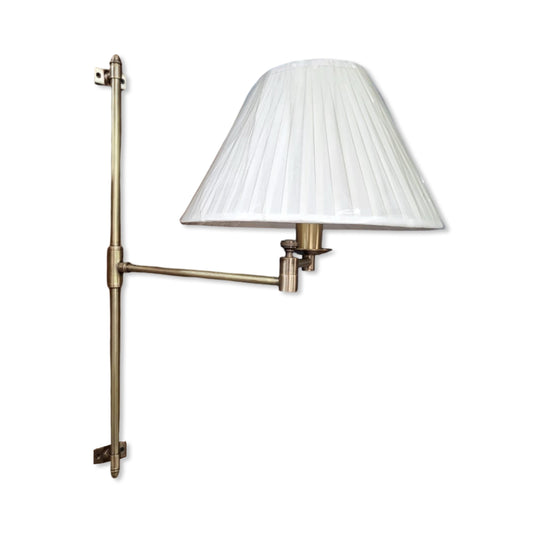 Solid Antique Brass Wall Sconce Industrial Vintage Light | Dining Room | Kitchen Table