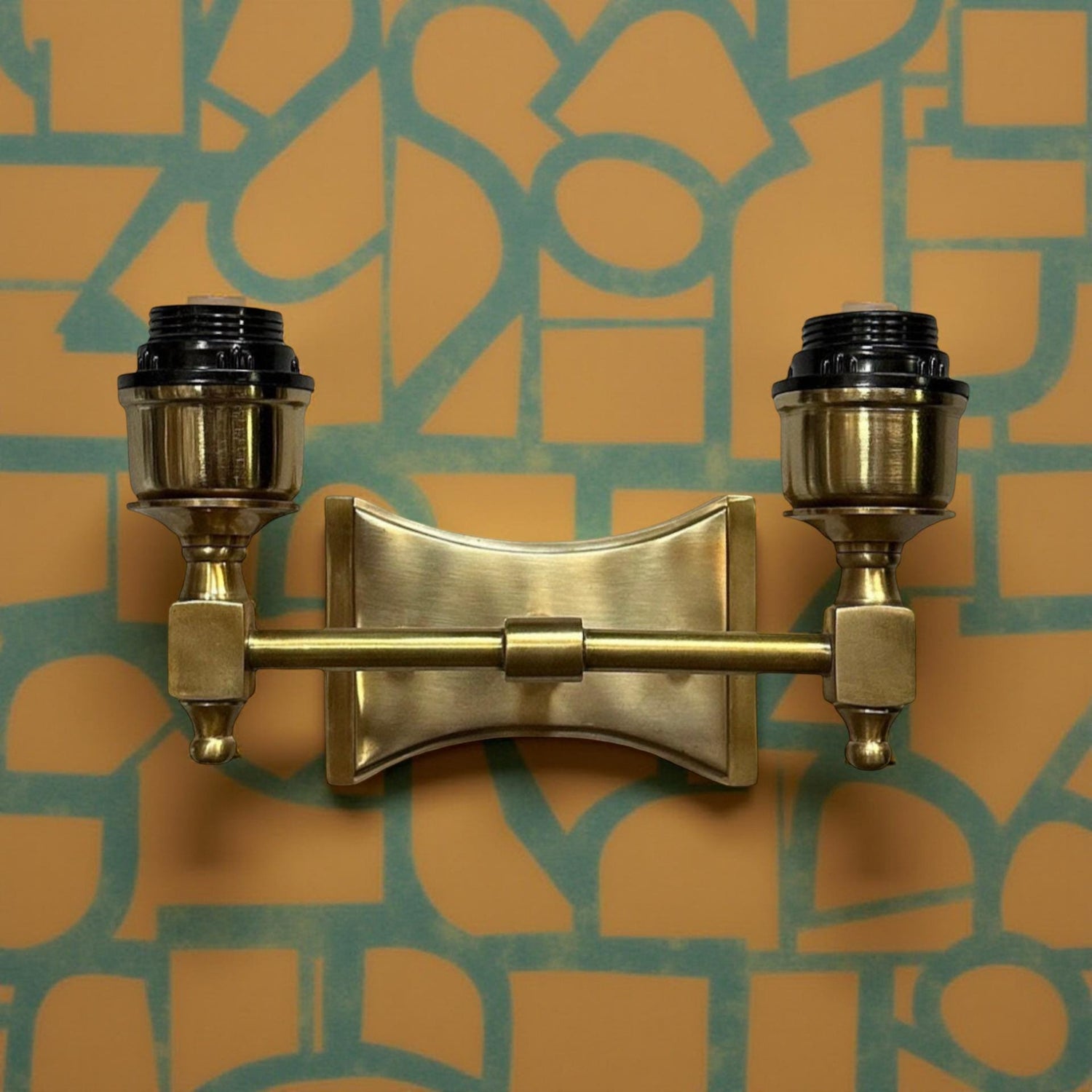 Double Antique Brass Wall Sconce Industrial Vintage Light | Dining Room | Kitchen Table