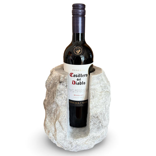 Marble Stone Solid Handcrafted Wine Bottle Holder