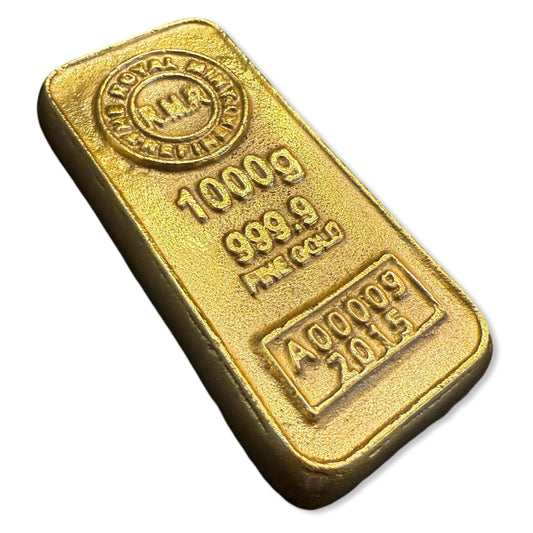 Cast Iron Gold Bar Bullion Paper Weight Door Stop