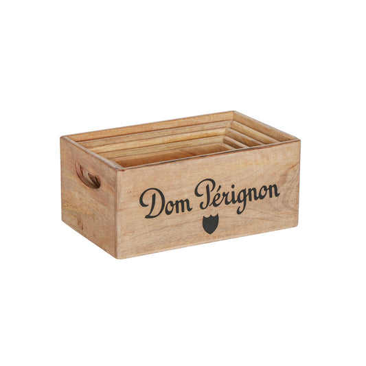 Dom Perignon **Pre Order** Storage Wooden Champagne Crates Natural Finish