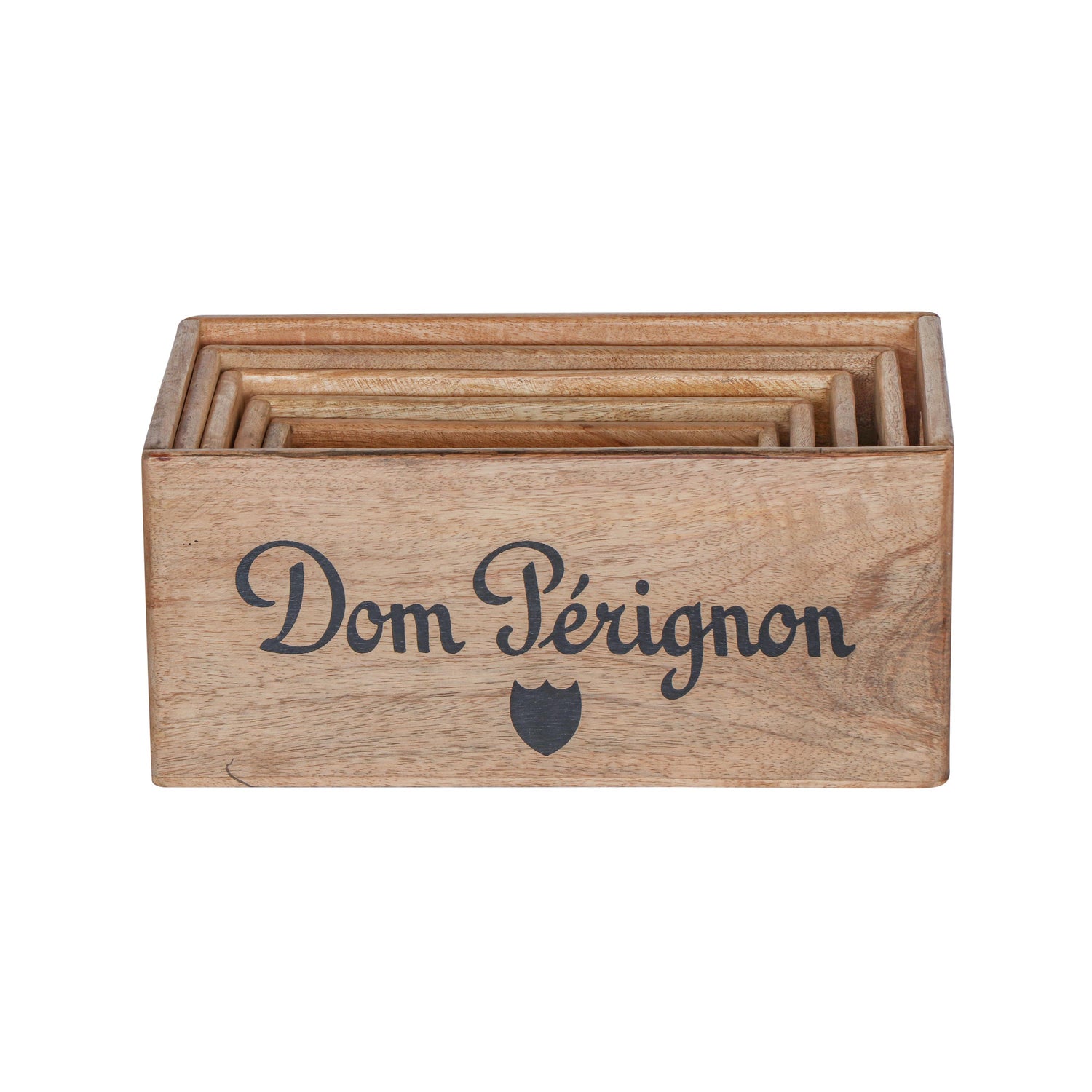 Dom Perignon **Pre Order** Storage Wooden Champagne Crates Natural Finish