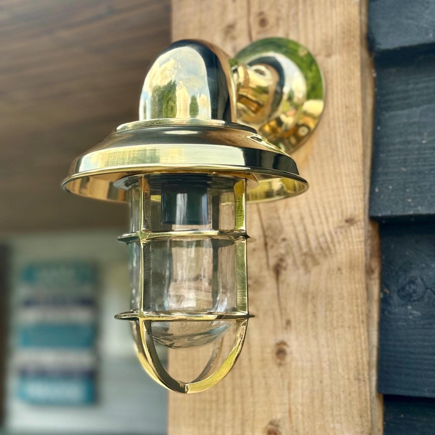 Wells ~ Bulkhead Outdoor & Bathroom Wall Light Solid Brass