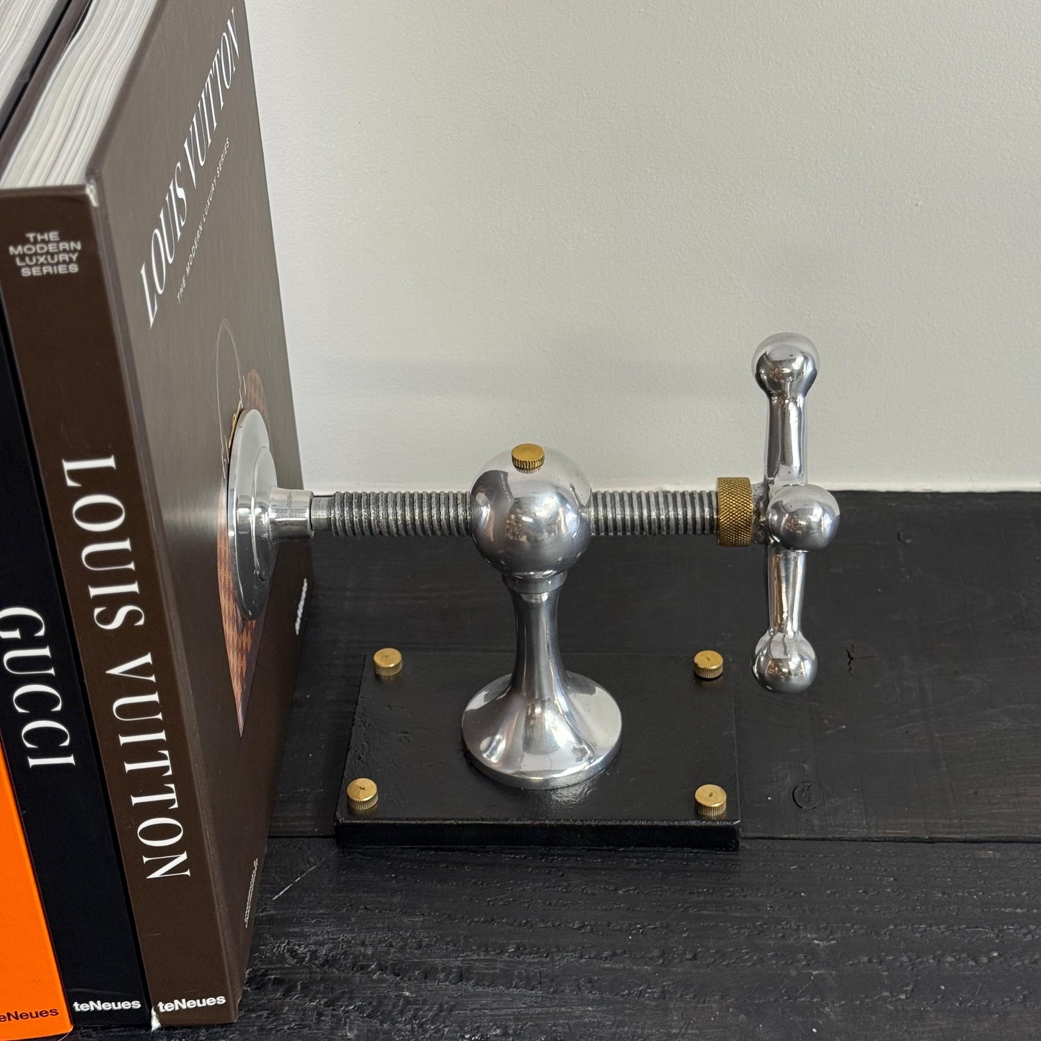 Windlass Bookend Retro Book DVD Organizer
