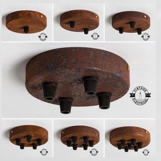 Rusted Ceiling Rose Single Or Seven Outlet