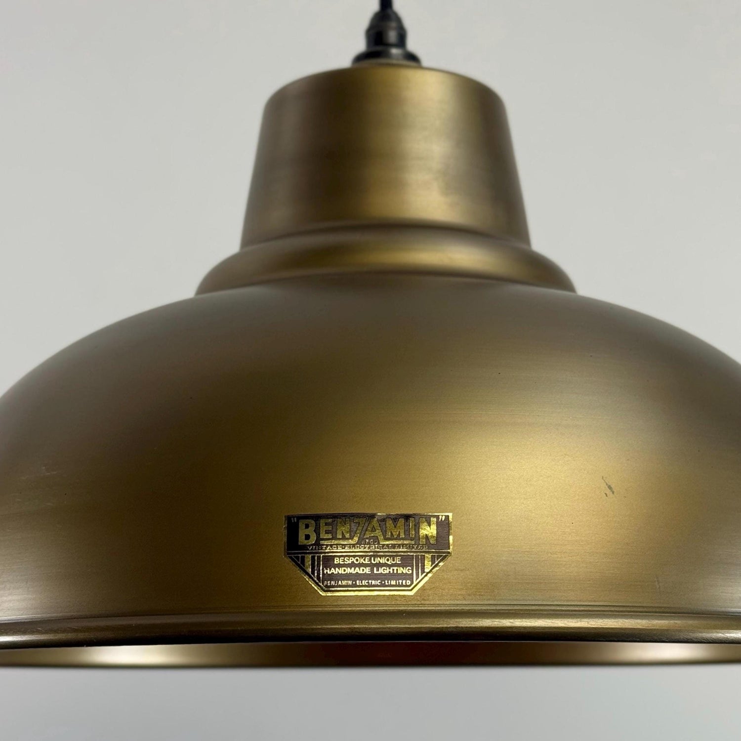 Salthouse XL ~ Antique Brass Industrial factory shade light ceiling dining room kitchen table vintage filament lamps pendant 14.5 Inch