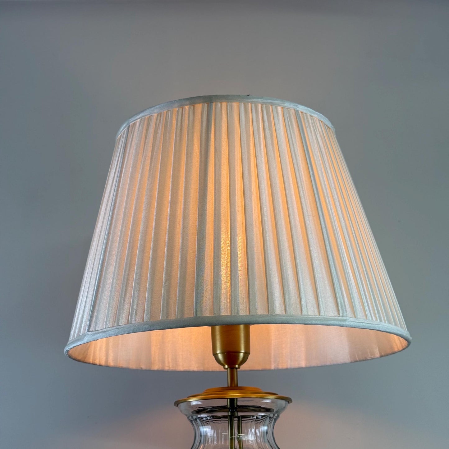 Solid Brass & Glass Table Lamp Vintage Style | Bedroom | Bedside Reading Light