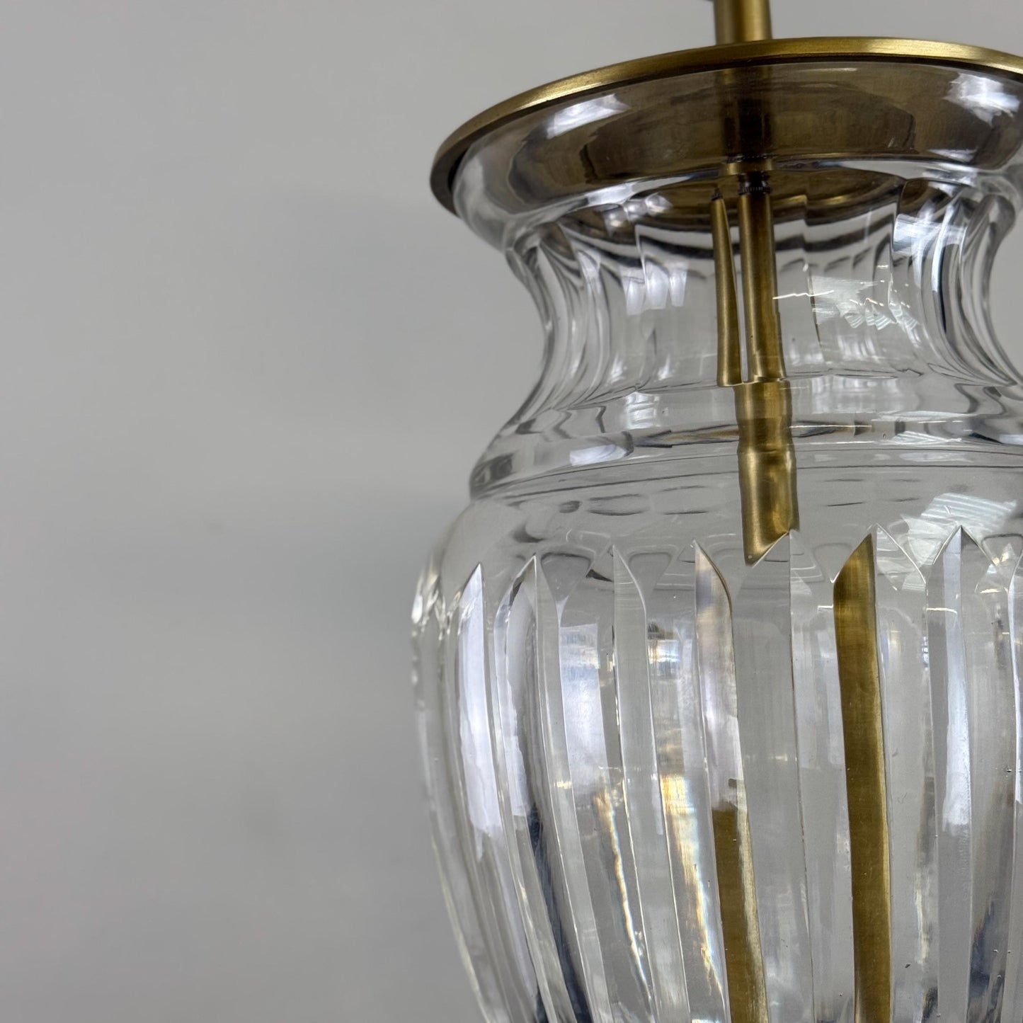 Solid Brass & Glass Table Lamp Vintage Style | Bedroom | Bedside Reading Light