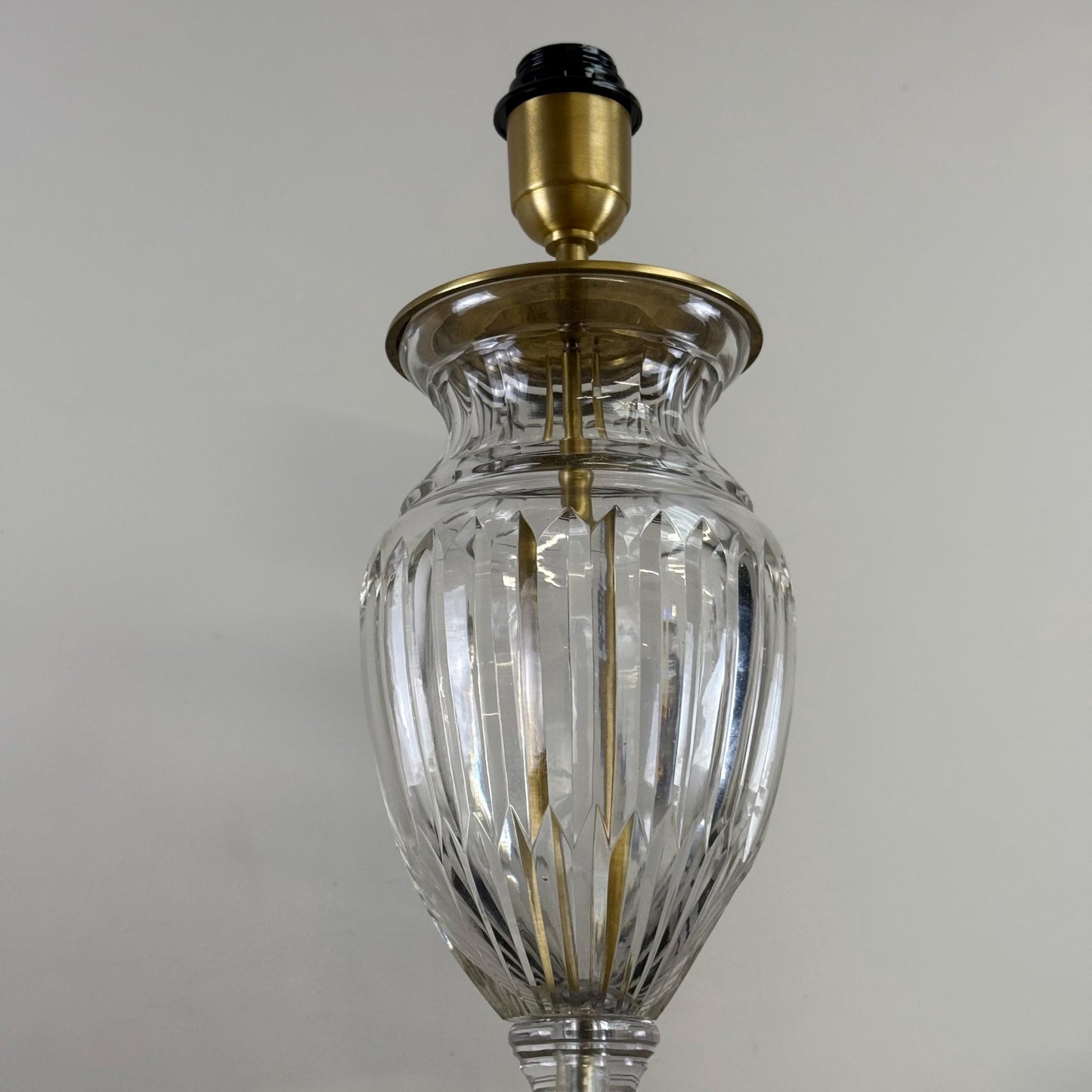 Solid Brass & Glass Table Lamp Vintage Style | Bedroom | Bedside Reading Light