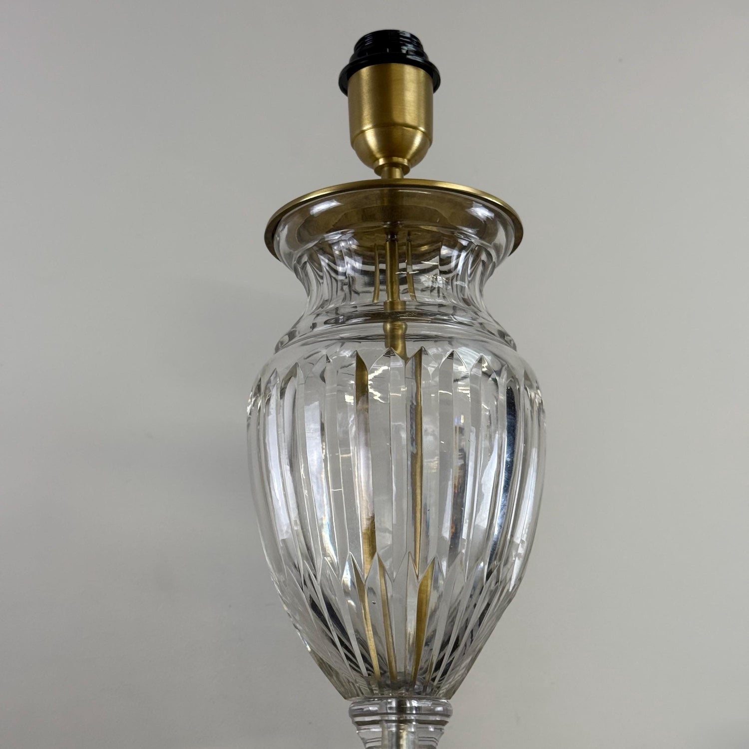 Solid Brass & Glass Table Lamp Vintage Style | Bedroom | Bedside Reading Light
