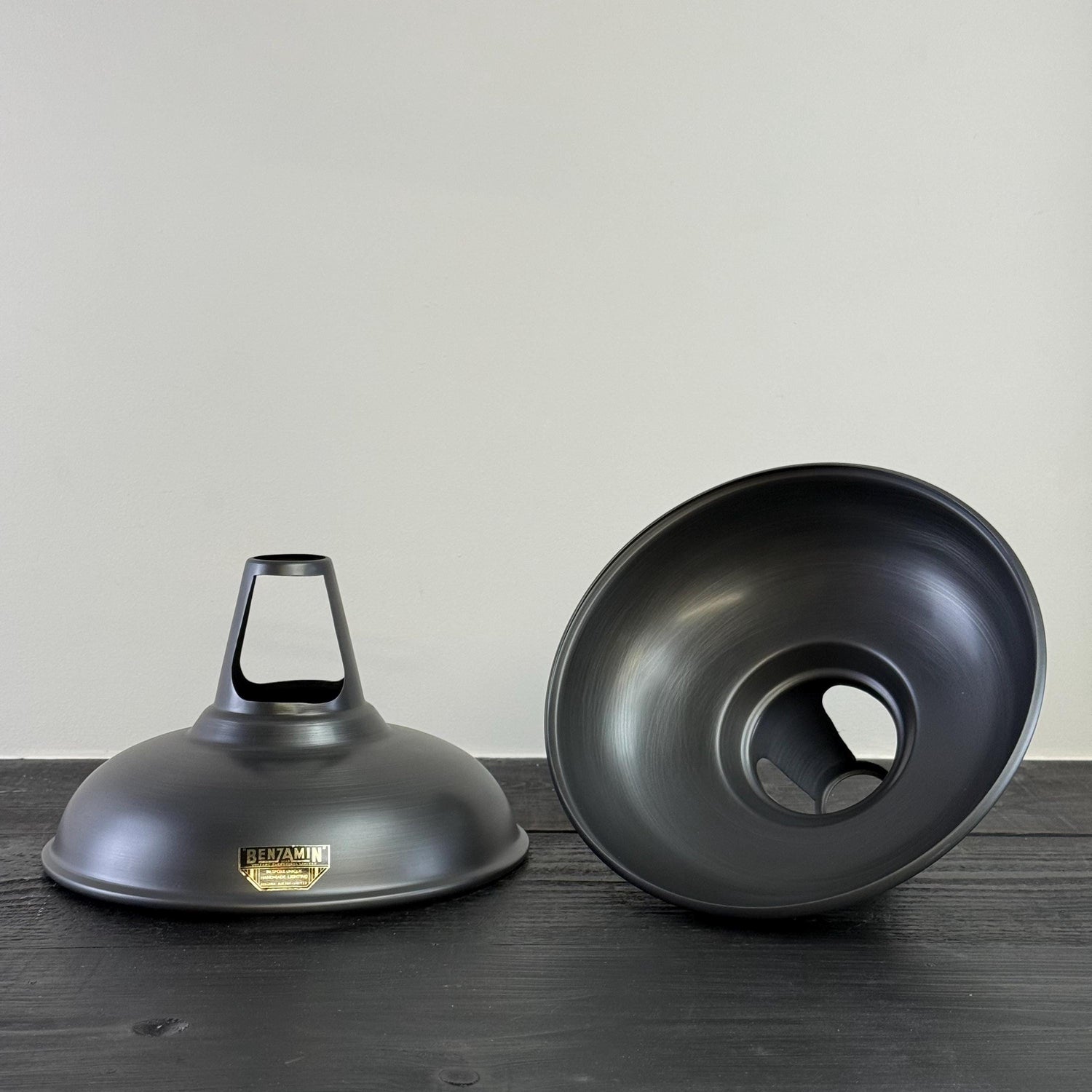 Cawston - Pewter Grey Coolicon Slotted Lampshade Pendant Set Light - 11 Inch
