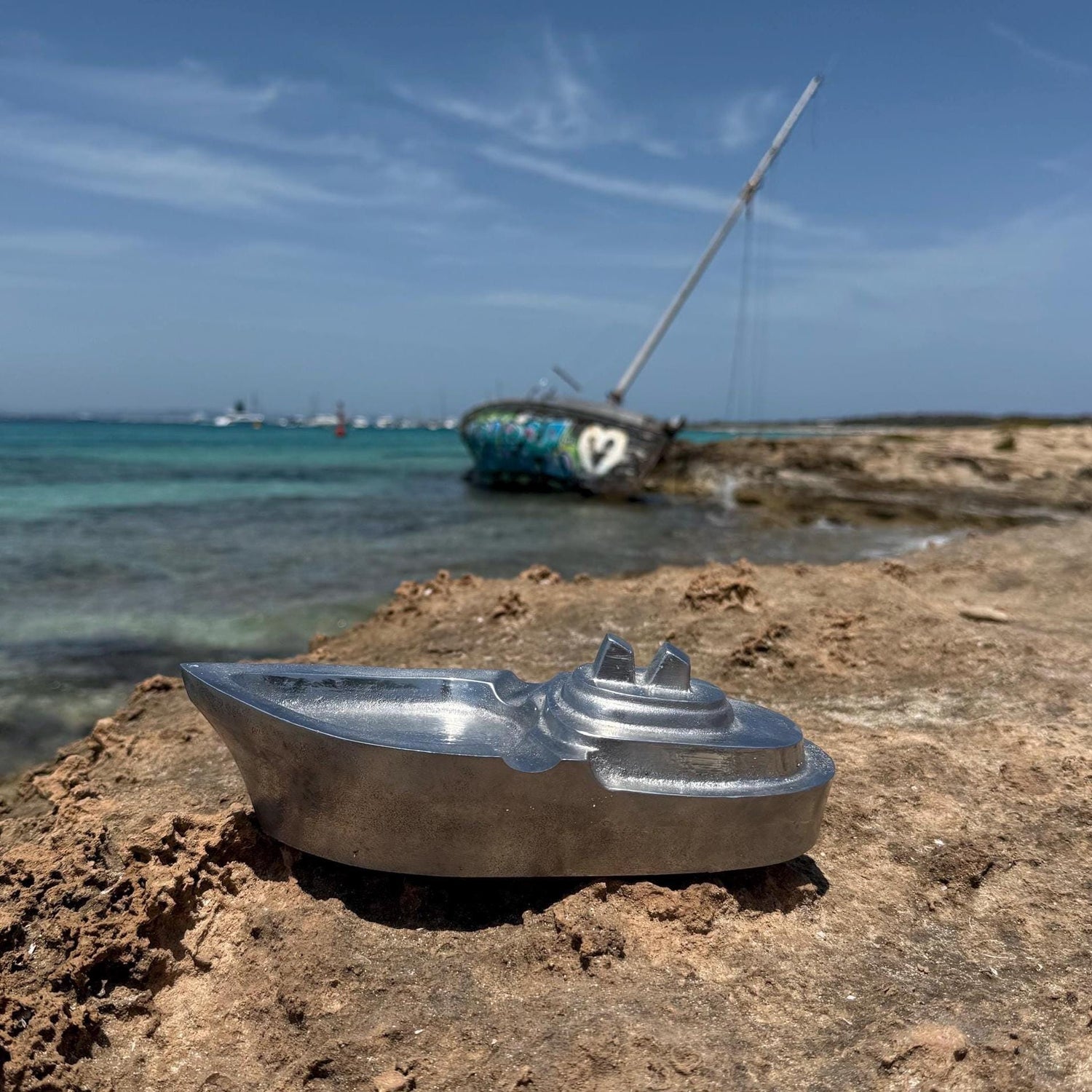 Boat Ocean Yacht Liner Cast Aluminium Ashtray