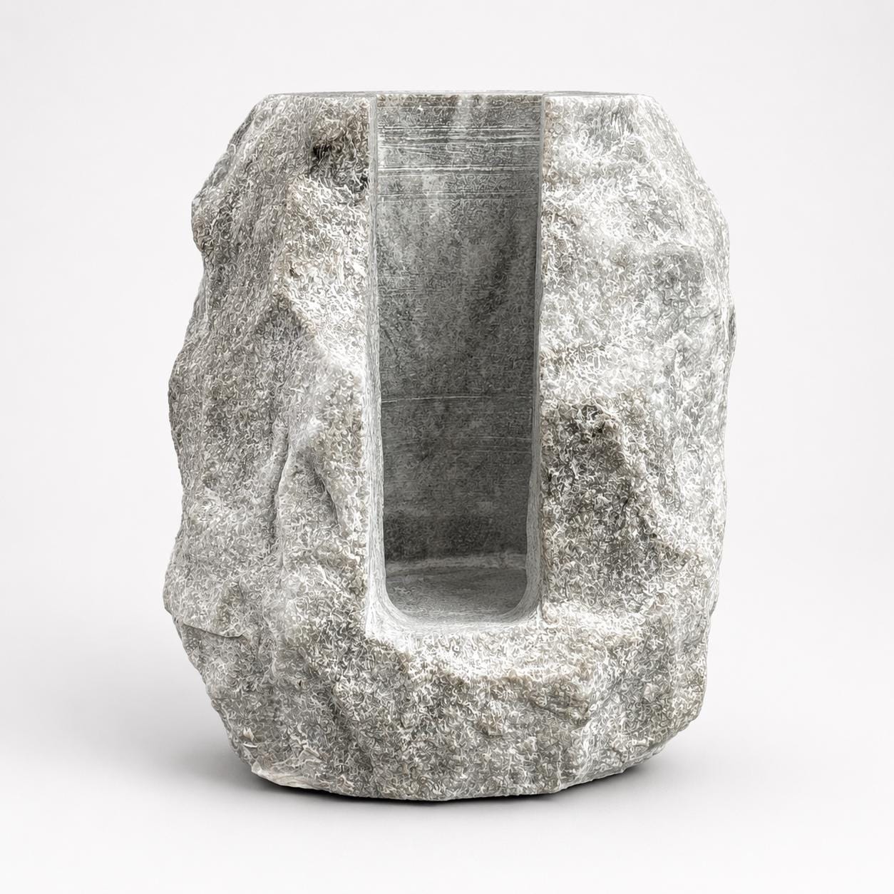 Solid Marble Wine Bottle Holder | Handcrafted Stone Wine Cooler