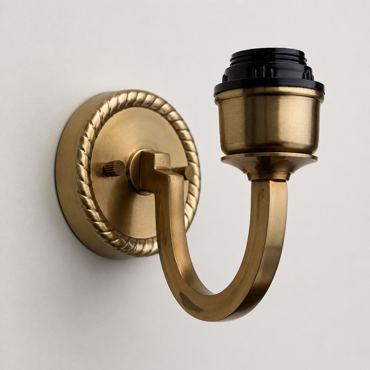 Industrial Antique Solid Brass Wall Light Sconce