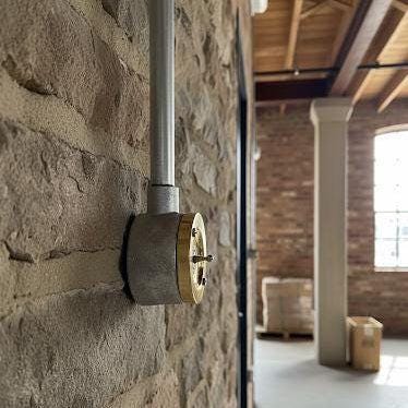Single Gang Solid Brass Cast Conduit Metal Light Switch Industrial 2 Way - Vintage Crabtree Style