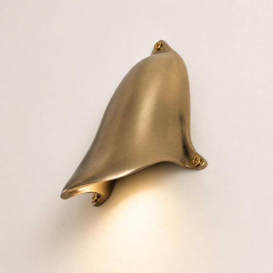 Brancaster - Raw Brass Motorboat Ventilator Cover | Indoor Wall Light