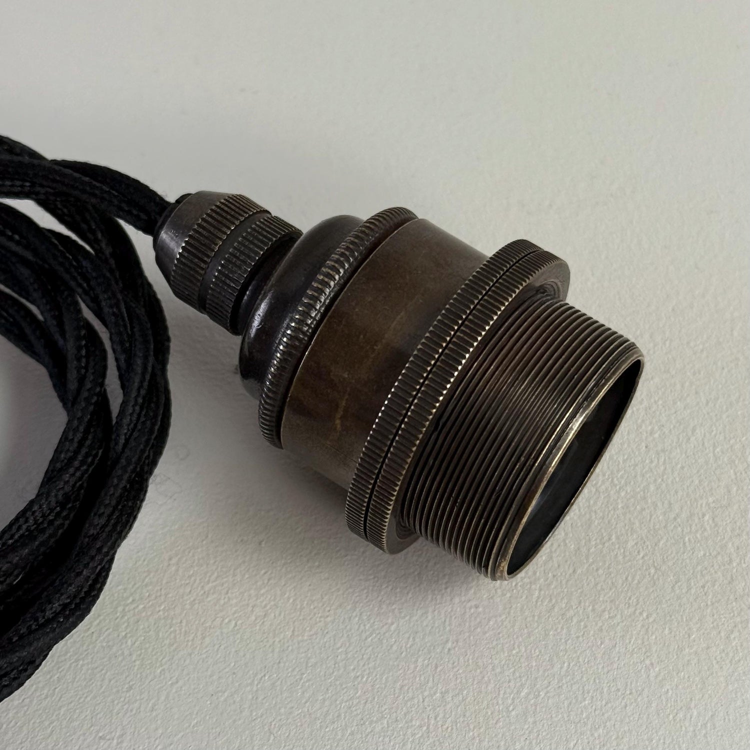 Solid Pewter ~ Single Drop Pendant Set E27 | Ceiling Dining Room Light | Kitchen Table Hanging Light