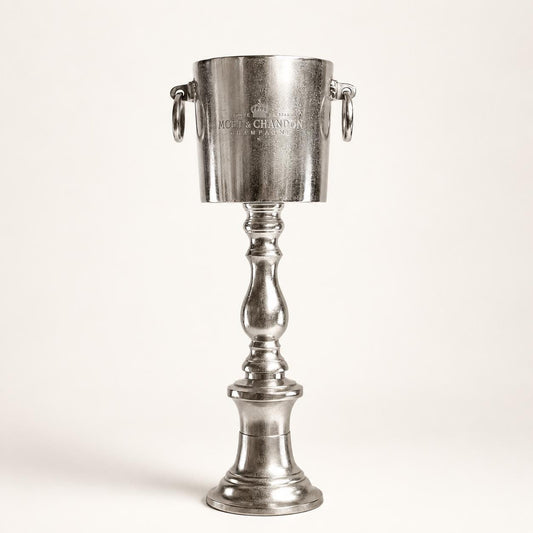 Moët & Chandon Floor Standing Champagne Ice Bucket | Raw Cast Aluminium Wine Cooler