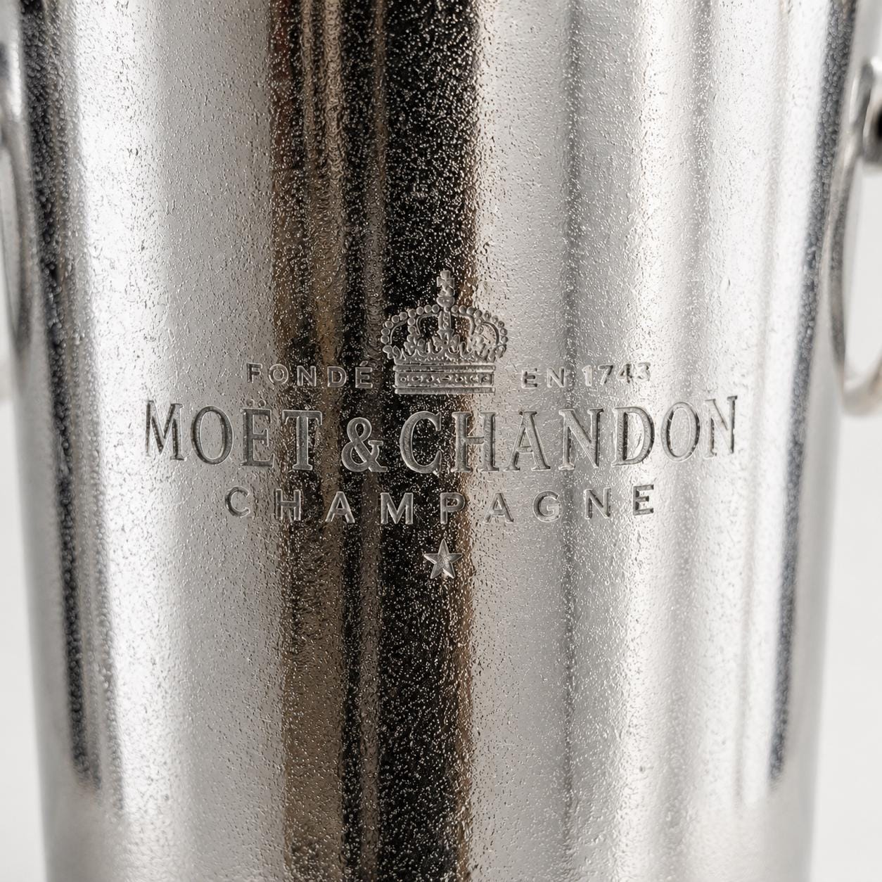 Moët & Chandon Floor Standing Champagne Ice Bucket | Raw Cast Aluminium Wine Cooler