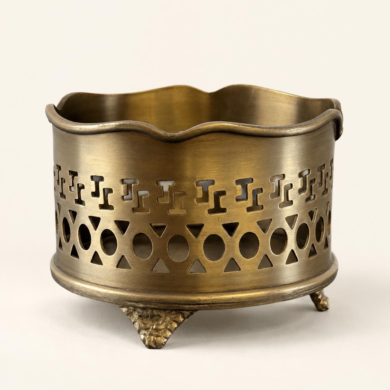 Luxury Vintage Antique Brass Wine Holder Ornante Bottle Stand Barware