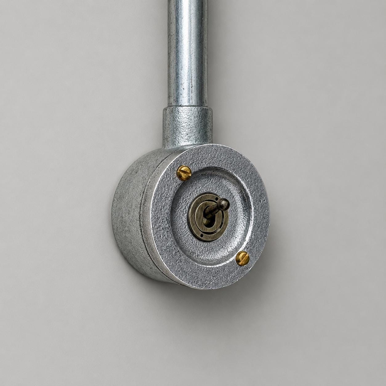 Single Gang Metal Conduit Light Switch | 2 Way Industrial Vintage Style