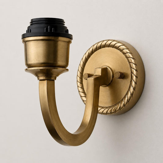 Industrial Antique Solid Brass Wall Light Sconce