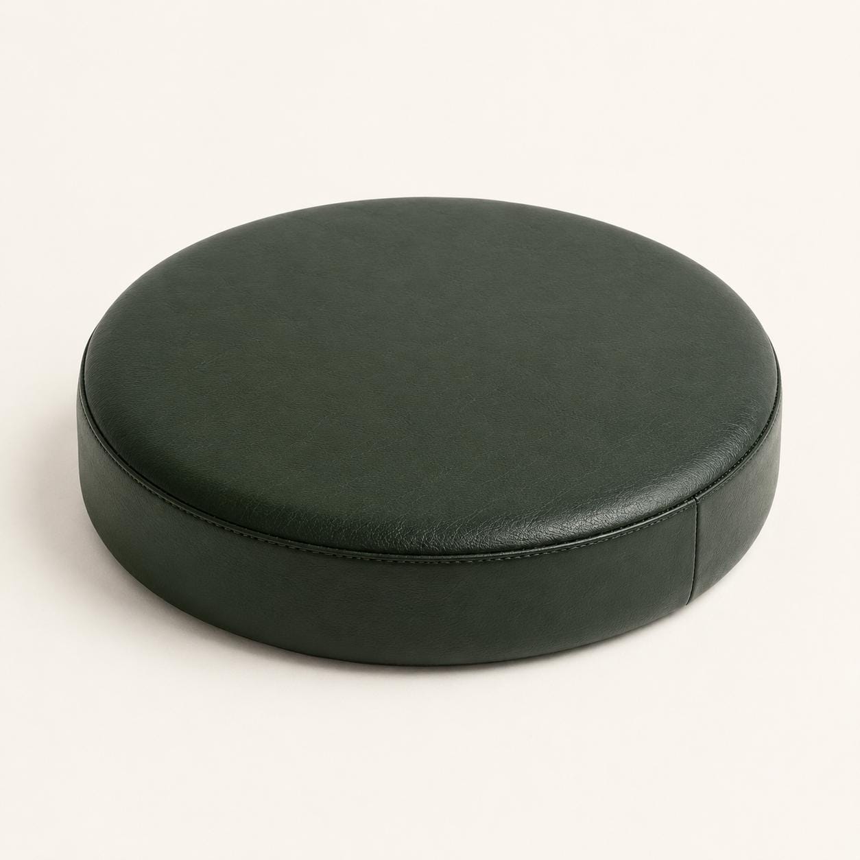 Dark Green Genuine Leather Bar Stool Replacement Seat - 31cm