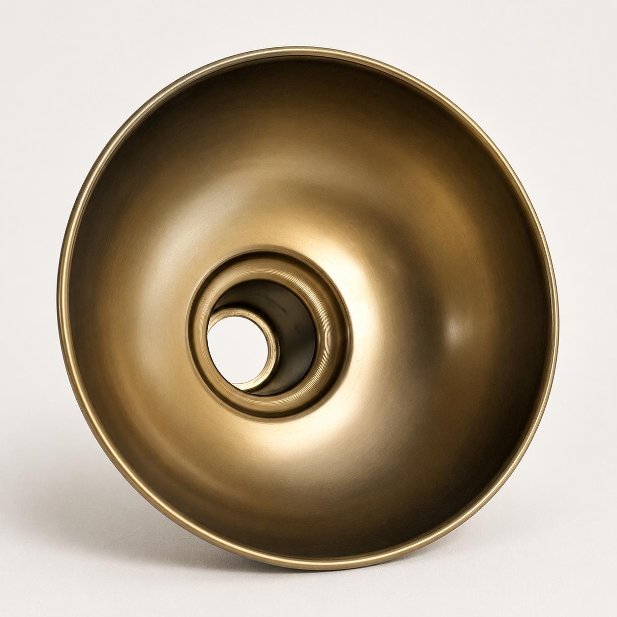 Salthouse - Antique Brass Dome Shade Light Pendant - 10 Inch